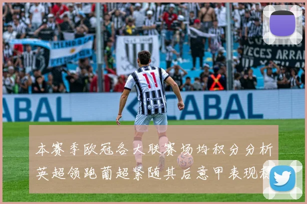 本赛季欧冠各大联赛场均积分分析英超领跑葡超紧随其后意甲表现稳健